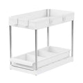 Simplify 2 Tier Sink Organizer with Drawer White