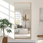 Specchio Dovelina 71A x 31L, a figura intera, specchio decorativo da parete, grande specchio da terra autoportante