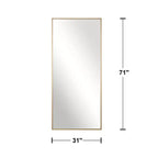 Specchio Dovelina 71A x 31L, a figura intera, specchio decorativo da parete, grande specchio da terra autoportante