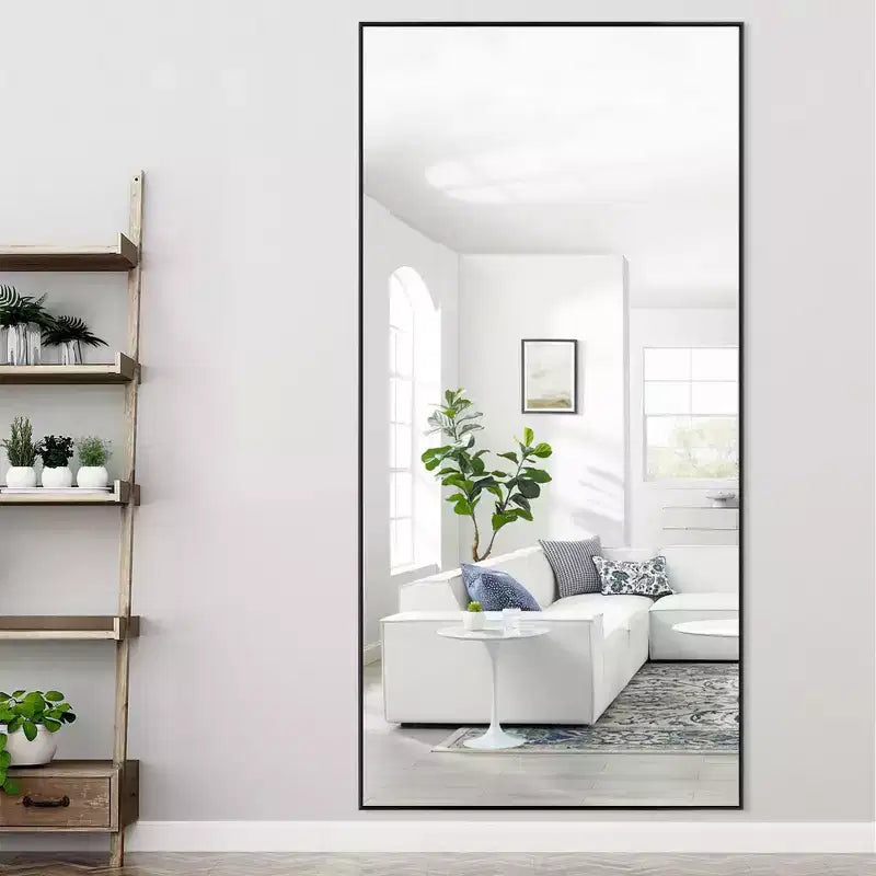 Specchio Dovelina 71A x 31L, a figura intera, specchio decorativo da parete, grande specchio da terra autoportante