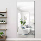Specchio Dovelina 71A x 31L, a figura intera, specchio decorativo da parete, grande specchio da terra autoportante
