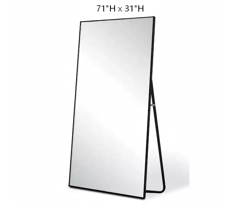 Specchio Dovelina 71A x 31L, a figura intera, specchio decorativo da parete, grande specchio da terra autoportante