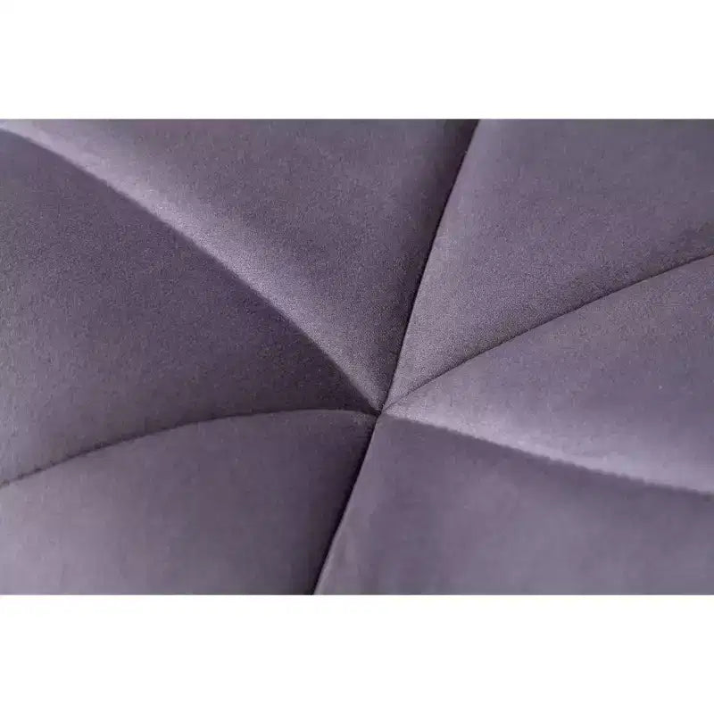 Sgabello da bar girevole e regolabile in altezza Breni Velvet Diamond Tufted, set da 2, grigio