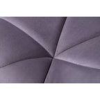 Sgabello da bar girevole e regolabile in altezza Breni Velvet Diamond Tufted, set da 2, grigio