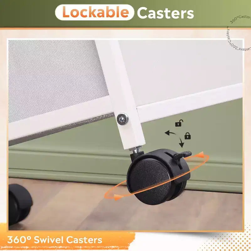 Mobiletto schedario DEXYLLO, porta stampante su ruote con ripiano aperto, schedario verticale in tessuto adatto per formato A4 o Letter per ufficio in casa