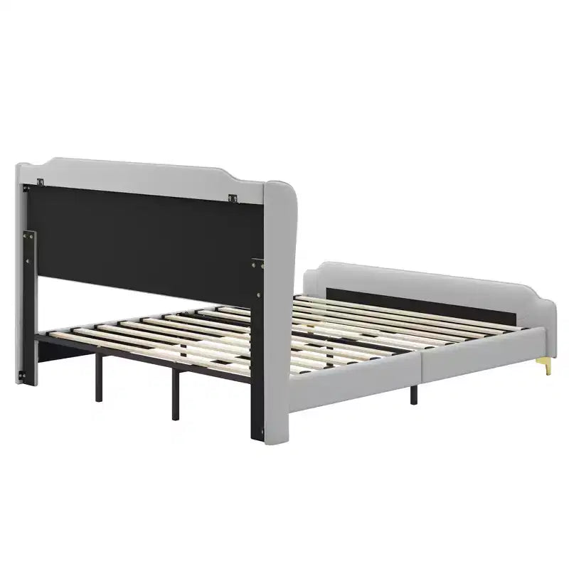 Christopher Knight Home King, letto moderno imbottito in ecopelle con testiera a giorno