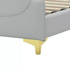 Christopher Knight Home King, letto moderno imbottito in ecopelle con testiera a giorno