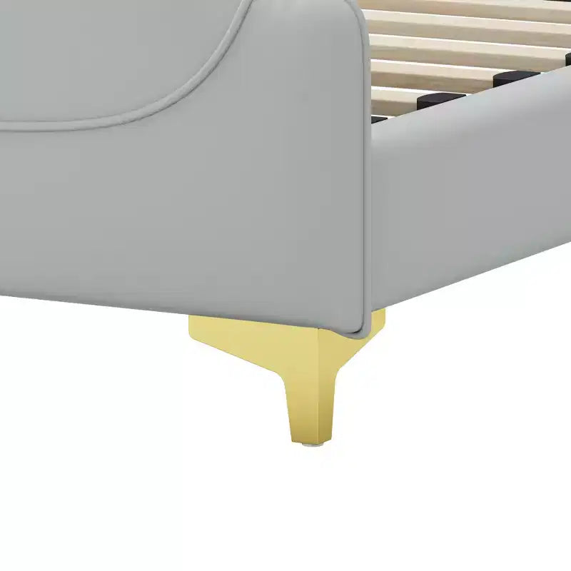 Christopher Knight Home King, letto moderno imbottito in ecopelle con testiera a giorno