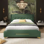 Christopher Knight Home King, letto moderno imbottito in ecopelle con testiera a giorno