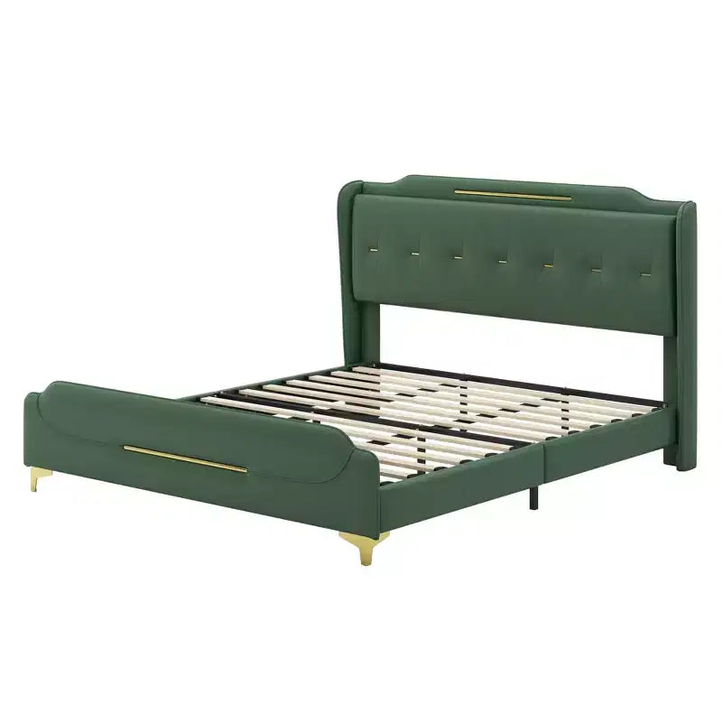 Christopher Knight Home King, letto moderno imbottito in ecopelle con testiera a giorno