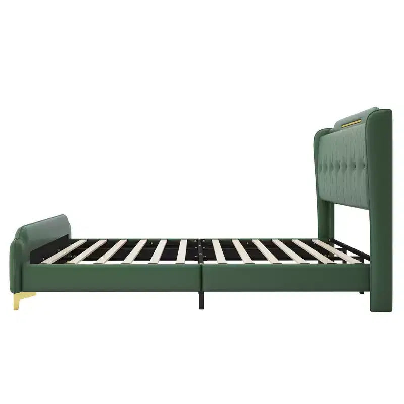 Christopher Knight Home King, letto moderno imbottito in ecopelle con testiera a giorno