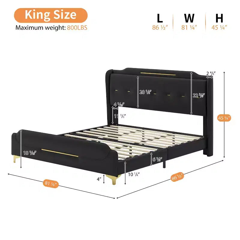 Christopher Knight Home King, letto moderno imbottito in ecopelle con testiera a giorno