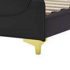 Christopher Knight Home King, letto moderno imbottito in ecopelle con testiera a giorno