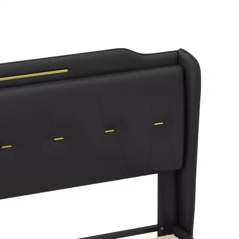 Christopher Knight Home King, letto moderno imbottito in ecopelle con testiera a giorno