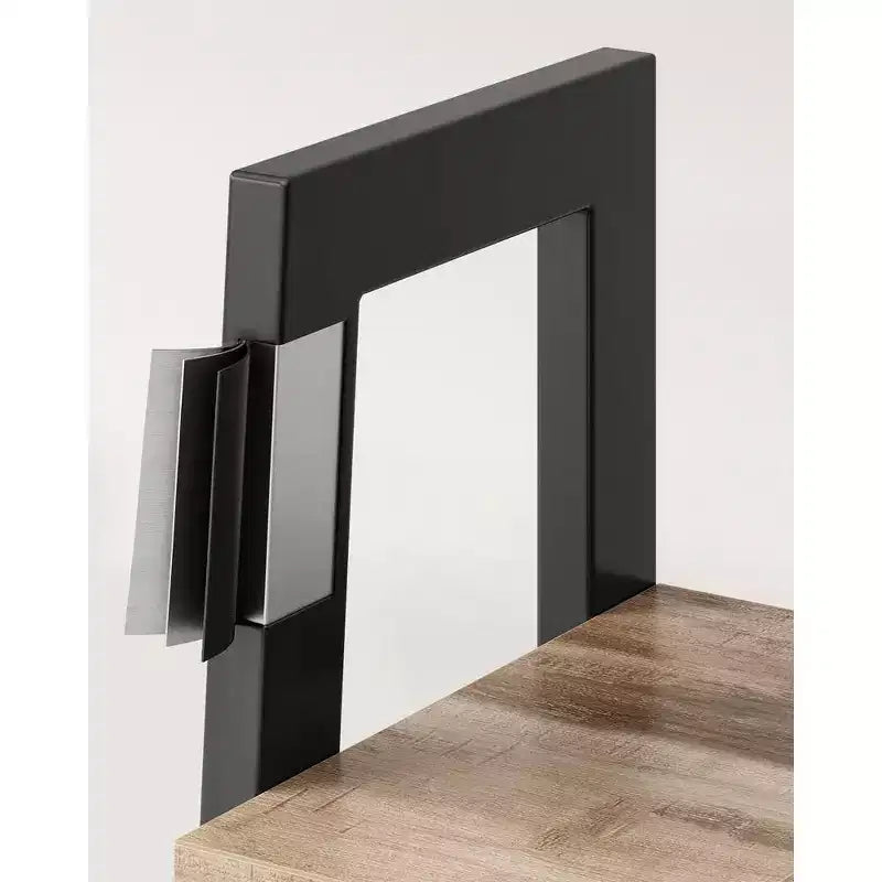 Scaffale a Scala, Libreria a 4 Ripiani, Scaffale Contenitore, Libreria con Struttura in Acciaio, per Soggiorno, Ufficio, Cucina, Camera da Letto, Stile Industriale