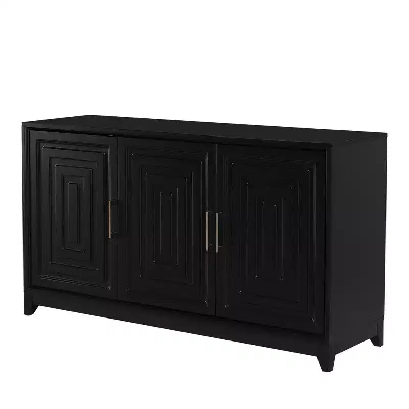 Mobile TV moderno 59W, console TV, centro di intrattenimento con ampio spazio di archiviazione e ripiani regolabili per TV fino a 65 pollici - ModernLuxe