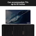 Mobile TV moderno 59W, console TV, centro di intrattenimento con ampio spazio di archiviazione e ripiani regolabili per TV fino a 65 pollici - ModernLuxe