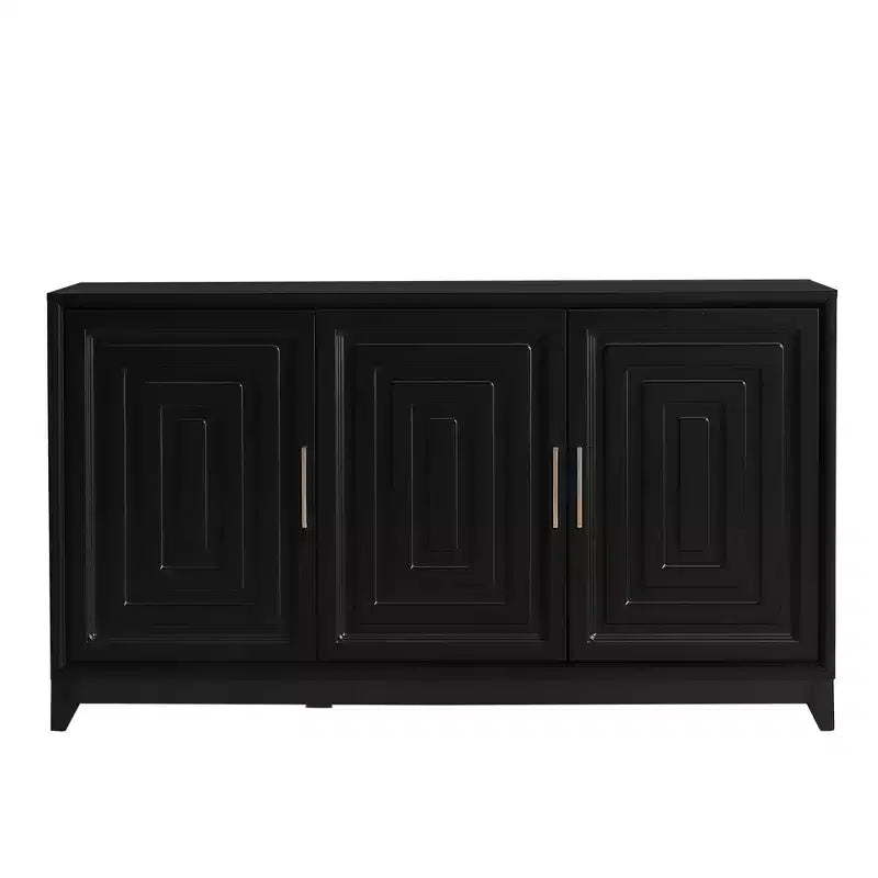 Mobile TV moderno 59W, console TV, centro di intrattenimento con ampio spazio di archiviazione e ripiani regolabili per TV fino a 65 pollici - ModernLuxe