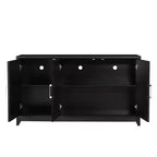 Mobile TV moderno 59W, console TV, centro di intrattenimento con ampio spazio di archiviazione e ripiani regolabili per TV fino a 65 pollici - ModernLuxe
