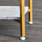 Tavolino d'appoggio Crown Square con ripiano portaoggetti