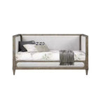 82" Artesia Adjustable Full Daybed Beds Black - Acme Furniture: Metal Frame, No Trundle, Suitable for Kids