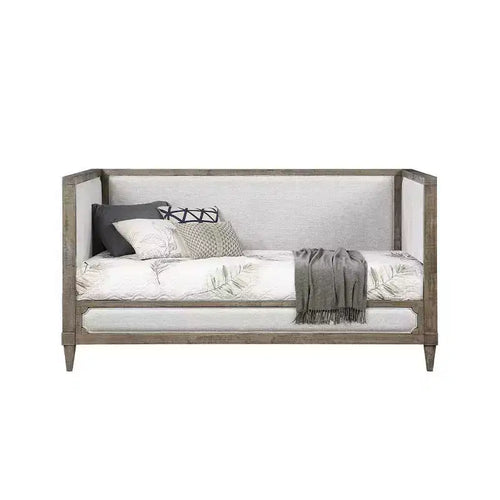 82" Artesia Adjustable Full Daybed Beds Black - Acme Furniture: Metal Frame, No Trundle, Suitable for Kids