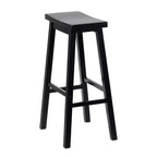 Sgabelli da cucina PJ Wood Classic Saddle Seat da 29 pollici, neri (confezione da 10)