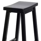 Sgabelli da cucina PJ Wood Classic Saddle Seat da 29 pollici, neri (confezione da 10)