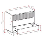 Cassettiera standard Granville Modern a 3 cassetti - Manhattan Comfort