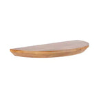 Kate and Laurel Colter Half Circle Wood Floating Console Table, 28x3x14, Natural