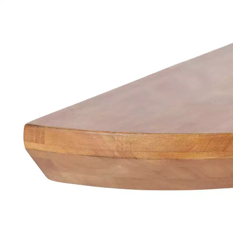 Console tavolo galleggiante in legno a semicerchio Kate and Laurel Colter, 28x3x14, naturale