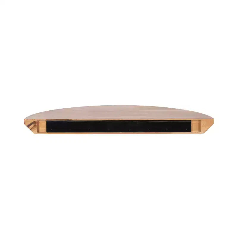 Console tavolo galleggiante in legno a semicerchio Kate and Laurel Colter, 28x3x14, naturale