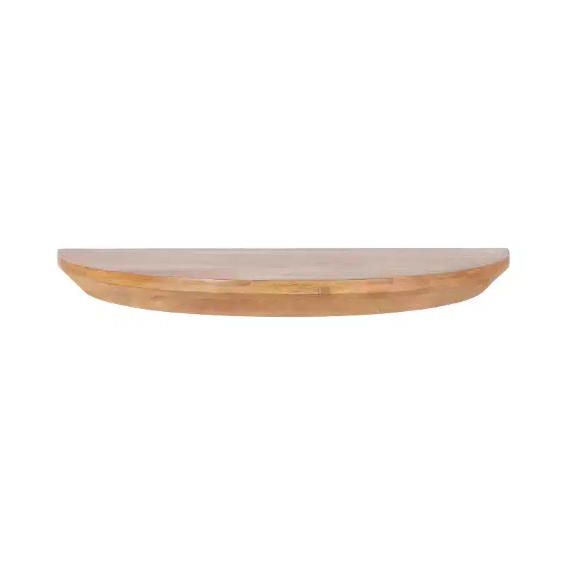 Console tavolo galleggiante in legno a semicerchio Kate and Laurel Colter, 28x3x14, naturale