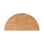 Console tavolo galleggiante in legno a semicerchio Kate and Laurel Colter, 28x3x14, naturale