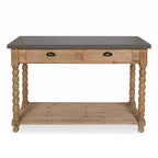 Tavolo consolle rettangolare in legno Kate and Laurel Rutledge, 48x16x32, marrone rustico