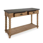 Tavolo consolle rettangolare in legno Kate and Laurel Rutledge, 48x16x32, marrone rustico