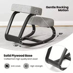 Sedia Ergonomica Inginocchiata a Dondolo Costway Cuscino Imbottito per la Correzione della Postura e il Sollievo dal Mal di Schiena