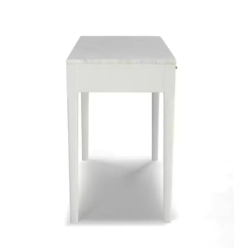 Console in Marmo Bianco di Carrara Rettangolare Meno 36 della Collezione Bianco