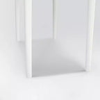 Console in Marmo Bianco di Carrara Rettangolare Meno 36 della Collezione Bianco