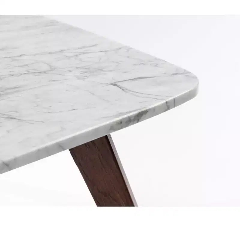 Tavolino da caffè quadrato in marmo bianco di Carrara italiano Vezzana 31 della collezione Bianco