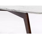 Tavolino da caffè quadrato in marmo bianco di Carrara italiano Vezzana 31 della collezione Bianco