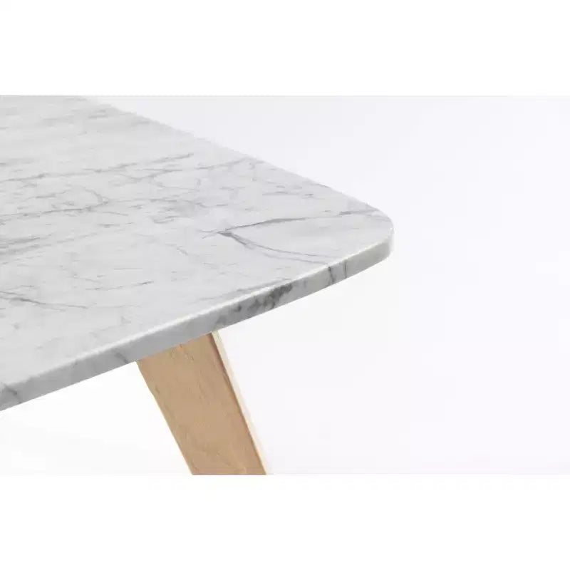 Tavolino da caffè quadrato in marmo bianco di Carrara italiano Vezzana 31 della collezione Bianco