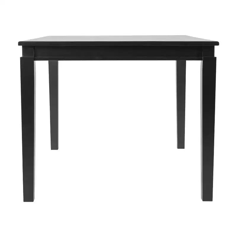 Flash Furniture Henry - Tavolo da pranzo in legno massello, rettangolare, di grado commerciale, per 4 persone