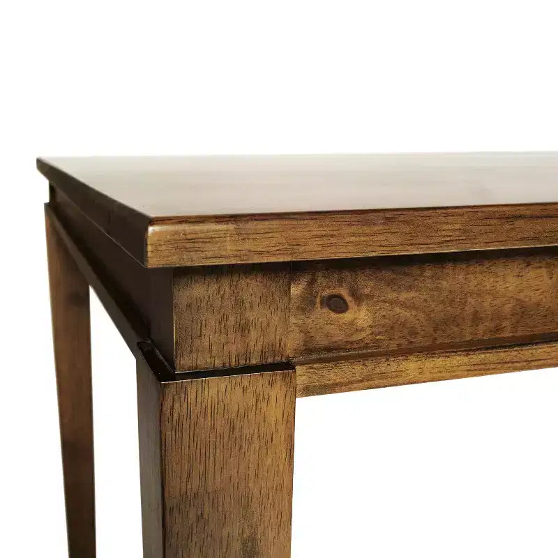 Flash Furniture Henry - Tavolo da pranzo in legno massello, rettangolare, di grado commerciale, per 4 persone