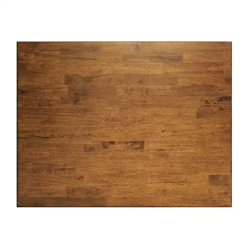 Flash Furniture Henry - Tavolo da pranzo in legno massello, rettangolare, di grado commerciale, per 4 persone