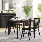 Flash Furniture Henry - Tavolo da pranzo in legno massello, rettangolare, di grado commerciale, per 4 persone