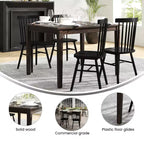 Flash Furniture Henry - Tavolo da pranzo in legno massello, rettangolare, di grado commerciale, per 4 persone