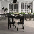 Flash Furniture Henry - Tavolo da pranzo in legno massello, rettangolare, di grado commerciale, per 4 persone
