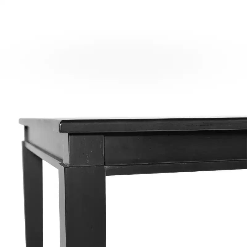 Flash Furniture Henry - Tavolo da pranzo in legno massello, rettangolare, di grado commerciale, per 4 persone