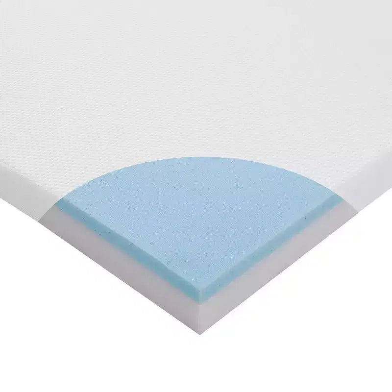 Cheer Collection Materasso Pieghevole a 4 Ante con 1 Strato in Memory Foam Gel Infuso
